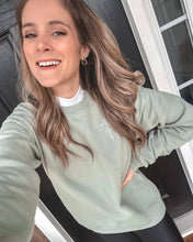 Load image into Gallery viewer, Embroidered Floral Cross Sweatshirt