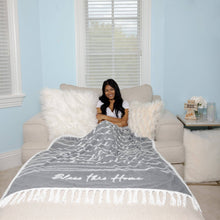 Load image into Gallery viewer, Bless This Home 50&quot; x 60&quot; Inspirational Plush Blanket