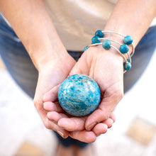 Load image into Gallery viewer, 12mm Apatite Blessing Bracelet: S