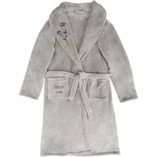 Load image into Gallery viewer, Loved One Size Fits Most Gray Royal Plush Robe