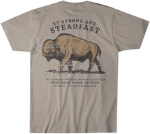 Load image into Gallery viewer, Be Strong and Steadfast Buffalo Christian Graphic Tee