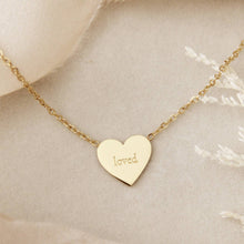 Load image into Gallery viewer, Wonderfully Made, Loved Necklace, Psalms 139:14: Yellow Gold