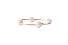 Load image into Gallery viewer, 12mm Faceted Rose Quartz in Gold Blessing Bracelet: L