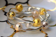 Load image into Gallery viewer, 12mm Platinum Murano Glass Blessing Bracelet: S