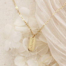 Load image into Gallery viewer, Beloved Necklace, Ephesians 5:1: Yellow Gold