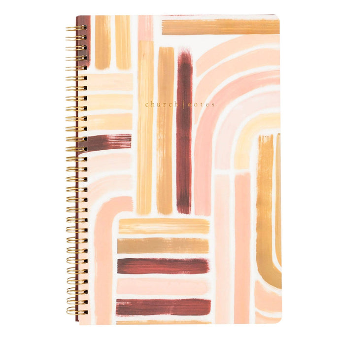 Church Notes Notebook - Sunset Stripe by 1canoe2