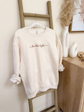 Load image into Gallery viewer, Embroidered Be The Light Sweatshirt