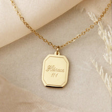 Load image into Gallery viewer, Faith Necklace, Hebrews 11:1: Yellow Gold