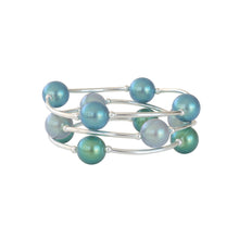 Load image into Gallery viewer, 12mm Shimmer Gray Pearl Blessing Bracelet: Standard