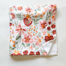 Load image into Gallery viewer, Floral Holy Family Hearts Minky Blanket