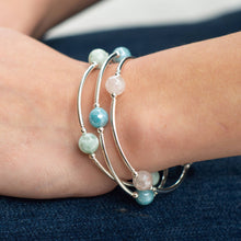 Load image into Gallery viewer, 8mm Green Angelite Blessing Bracelet: S