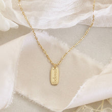 Load image into Gallery viewer, Beloved Necklace, Ephesians 5:1: Yellow Gold