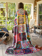 Load image into Gallery viewer, XL Double-Sided Cozy Blanket - Blessings Chirps