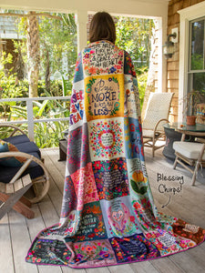 XL Double-Sided Cozy Blanket - Blessings Chirps