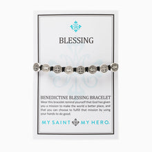 Load image into Gallery viewer, Benedictine Blessing Bracelet - Slate/Silver