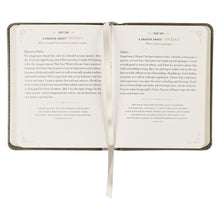 Load image into Gallery viewer, Daily Prayers for Graduates Gray Faux Leather Devotional