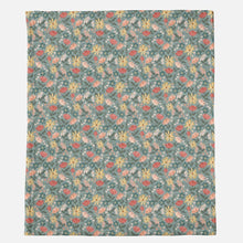 Load image into Gallery viewer, Precious in His Sight Floral Minky Blanket