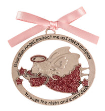Load image into Gallery viewer, Pink Angel Crib Medal