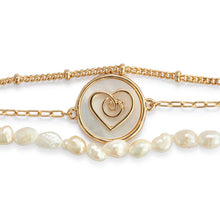 Load image into Gallery viewer, Grateful Heart Mother of Pearl Bracelet