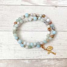 Load image into Gallery viewer, Gianna | Stretch & Wrap Rosary Bracelet