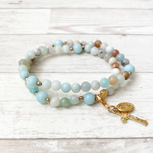 Load image into Gallery viewer, Gianna | Stretch & Wrap Rosary Bracelet