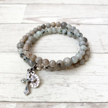 Load image into Gallery viewer, Vianney | Stretch & Wrap Rosary Bracelet | Small & Medium