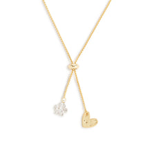 Load image into Gallery viewer, Lariat Charm Necklace - Paw Print and Heart