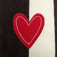 Load image into Gallery viewer, Heart and Stripes Pillow