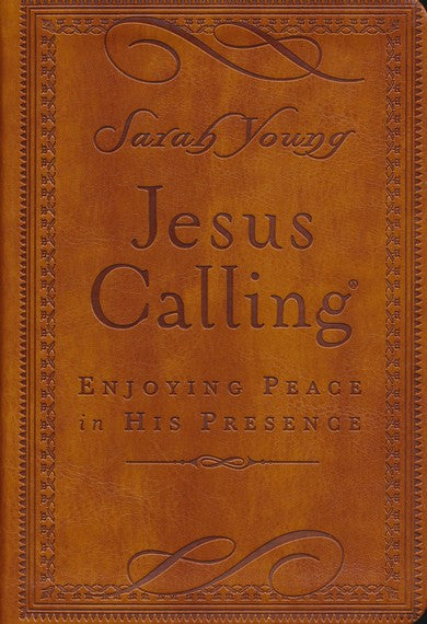 Jesus Calling, Deluxe Edition--soft leather-look, brown