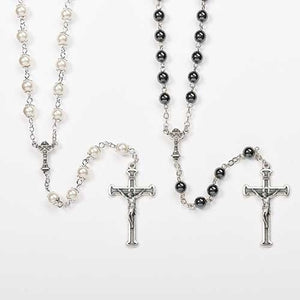 White/Black Communion Rosaries