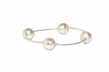 Load image into Gallery viewer, 12mm Platinum Murano Glass Blessing Bracelet: S