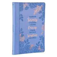 Load image into Gallery viewer, Serenity Prayer Blue Slimline Faux Leather Journal
