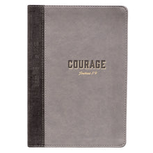 Load image into Gallery viewer, Courage Slimline LuxLeather Journal – Joshua 1:9