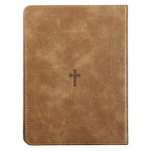 Load image into Gallery viewer, Trust in The Lord Handy-Sized Faux Leather Journal in Brown - Proverbs 3: 5-6