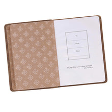 Load image into Gallery viewer, Trust in The Lord Handy-Sized Faux Leather Journal in Brown - Proverbs 3: 5-6