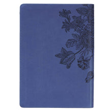 Load image into Gallery viewer, Strength & Dignity Zippered Faux Leather Journal in Navy