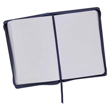 Load image into Gallery viewer, Strength & Dignity Zippered Faux Leather Journal in Navy