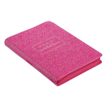 Load image into Gallery viewer, Grateful Heart Zippered Faux Leather Journal in Rose Pink