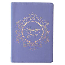 Load image into Gallery viewer, Amazing Grace Blue Faux Leather Classic Journal