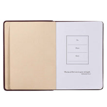 Load image into Gallery viewer, Be Still and Know Brown Handy-Sized Faux Leather Journal - Psalm 46:10