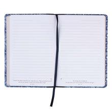 Load image into Gallery viewer, Be Still & Know Blue Paisley Quarter-bound Faux Leather Classic Journal - Psalm 46:10