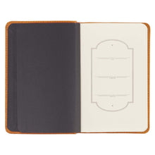Load image into Gallery viewer, I Know the Plans Butterscotch Handy-sized Full Grain Leather Journal - Jeremiah 29:11