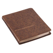 Load image into Gallery viewer, I Know the Plans Brown Handy-size Faux Leather Journal - Jeremiah 29:11