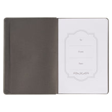 Load image into Gallery viewer, Hope in the LORD Gray Faux Leather Classic Journal - Isaiah 40:31