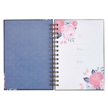 Load image into Gallery viewer, Best Teacher Ever Navy Large Wirebound Journal