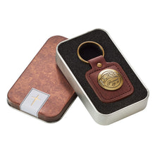 Load image into Gallery viewer, Journey Brown Faux Leather Key Ring - Jeremiah 29:11