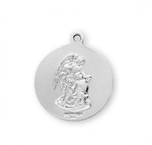 Load image into Gallery viewer, Saint Michael Round Sterling Silver Medal