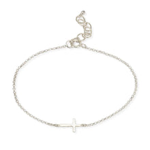 Load image into Gallery viewer, Faith Sideways Cross Bracelet