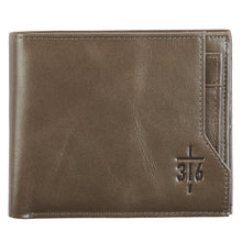 Load image into Gallery viewer, John 3:16 Cross Leather Wallet - Identity Left Protection