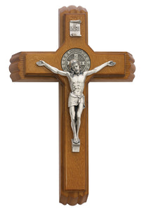 13" St. Benedict Sick Call Crucifix Set